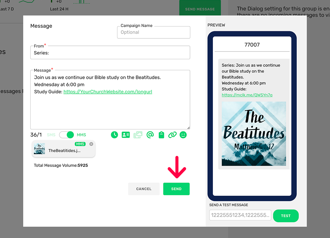 How to Send Outbound MMS to a Group